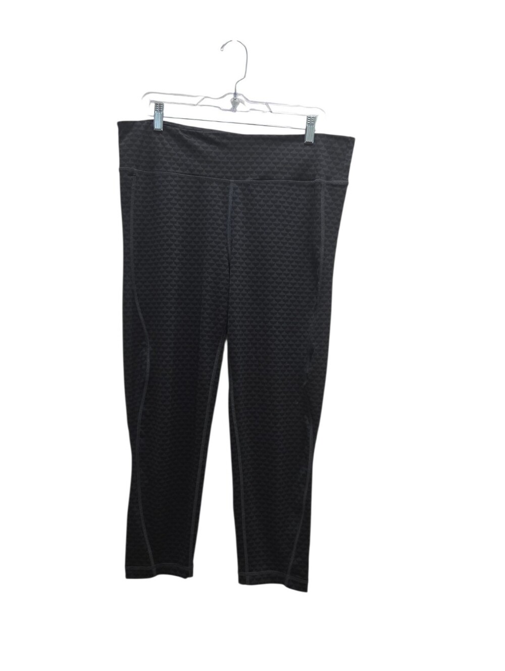 Vineyard Vines Performance Cropped Leggings XL Gray Whale Print Zip Pocket Yoga